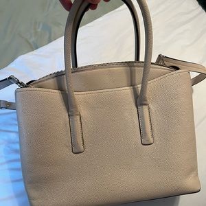 Kate Spade Dual Pocket Medium Tote with Center Zip and cross body strap
